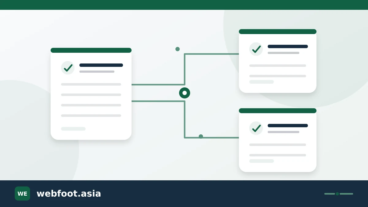 Connected category cards in an information directory